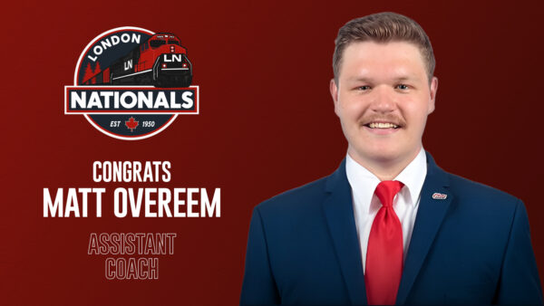 London Nationals Promote Matt Overeem to Assistant Coach
