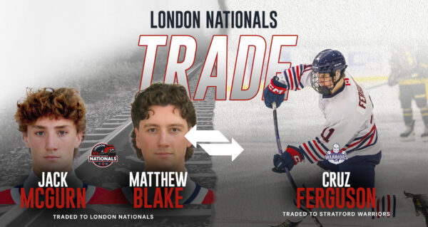 London Nationals Acquire McGurn and Blake in Trade with Stratford