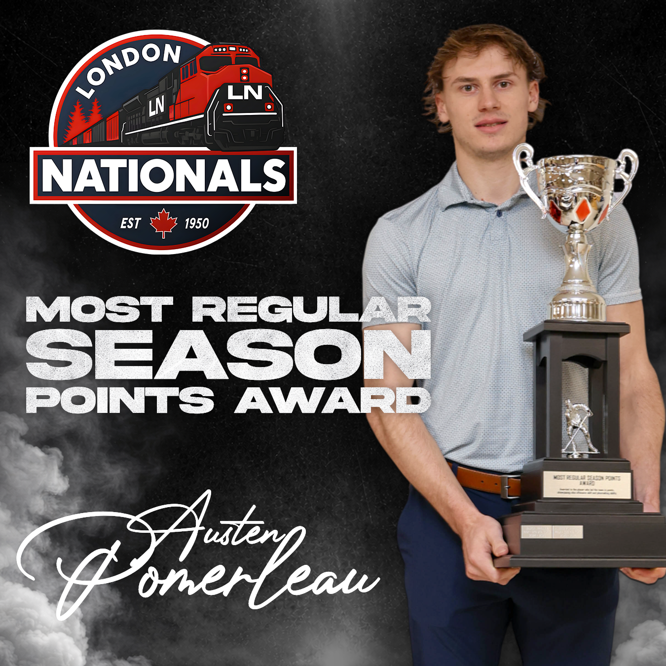 Austen Pomerleau - Most Regular Season Points Award