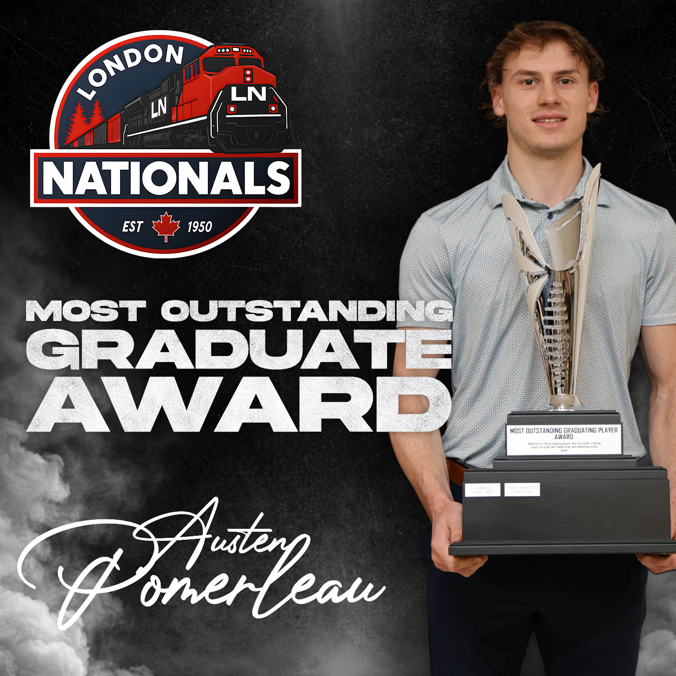 Austen Pomerleau - Most Outstanding Graduate Award