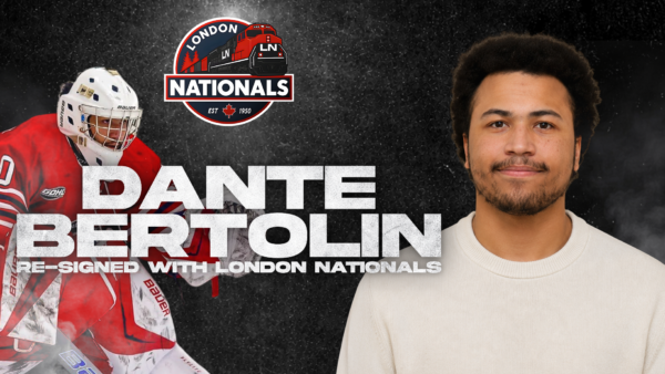Dante Bertolin Re-Signs with the London Nationals for the 2026-27 Season