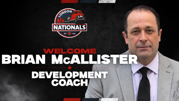London Nationals Welcome Brian McAllister as Development Coach